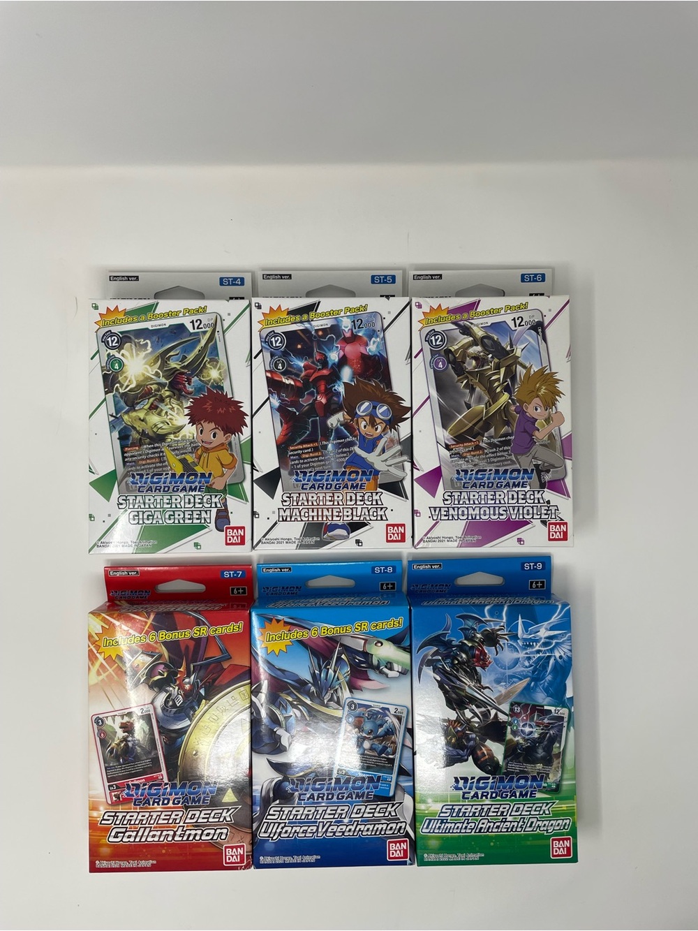 Digimon Starter Deck 04-09 (04, 05, 06, 07, 08, & 09) Sealed Brand New LOT OF 6
